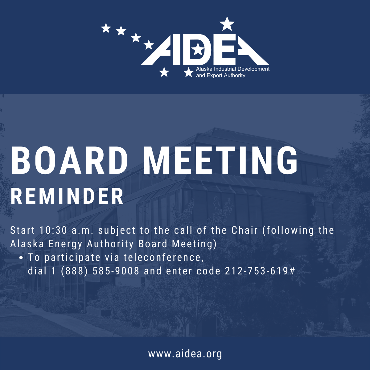 AIDEA Board Meeting